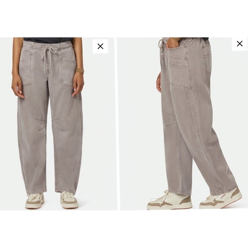 Scotch & Soda Baggy Barrell Leg Pants XL Tan Garment Dyed Gorpcore Relaxed NWT